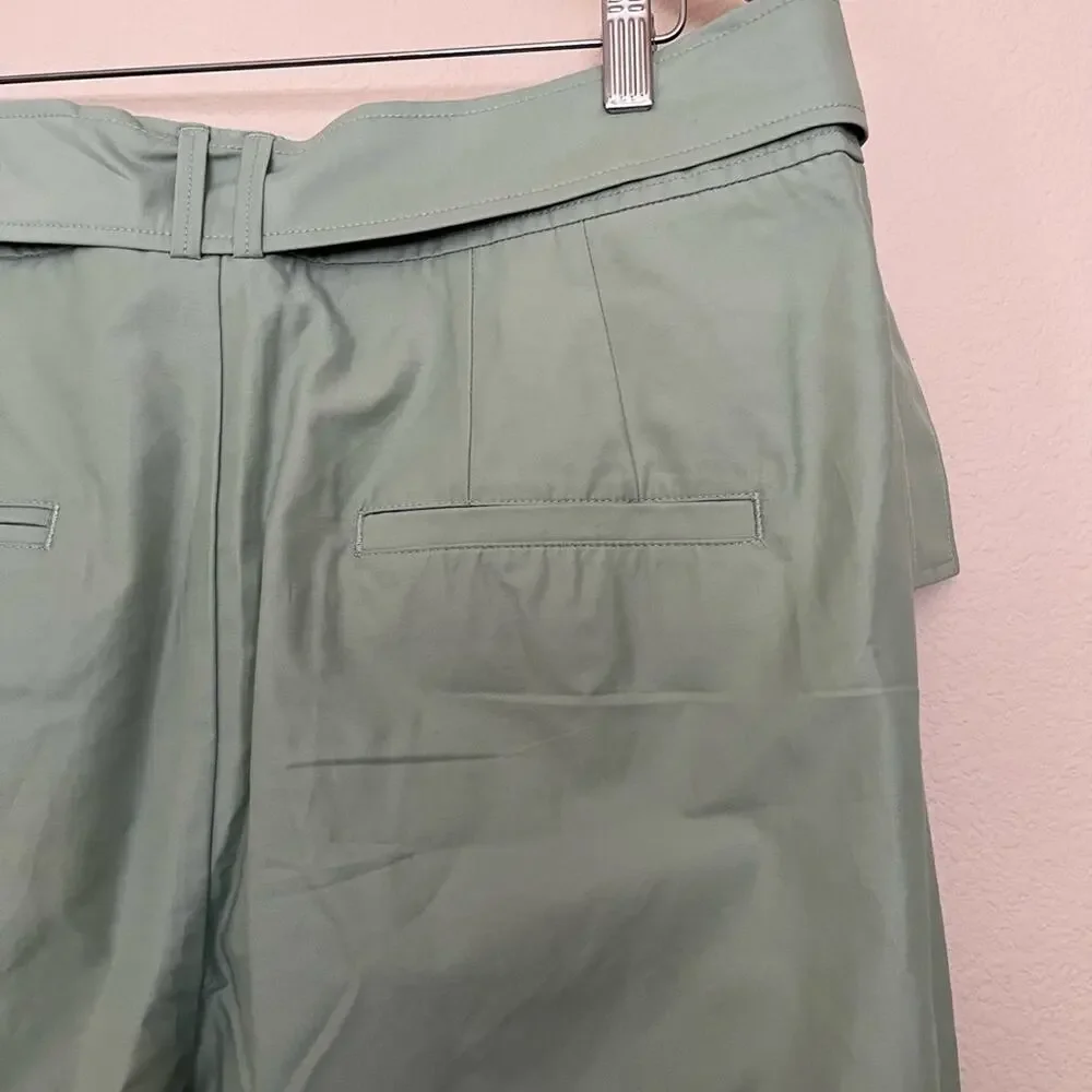 Maeve Light Green Cropped Ankle Pants - Picture 8 of 12